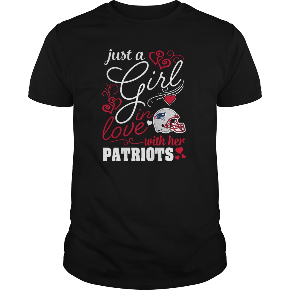 "just A Girl In Love" New England Patriots T-Shirt