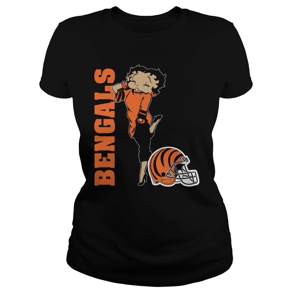 Cincinnati Bengals Betty Boop T-Shirt Cincinnati Bengals Betty Boop T-Shirt