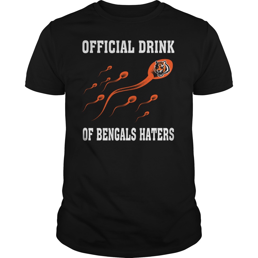 "official Drink" Cincinnati Bengals T-Shirt "official Drink" Cincinnati Bengals T-Shirt