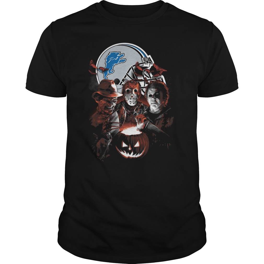 Detroit Lions Halloween Scream Team T-Shirt