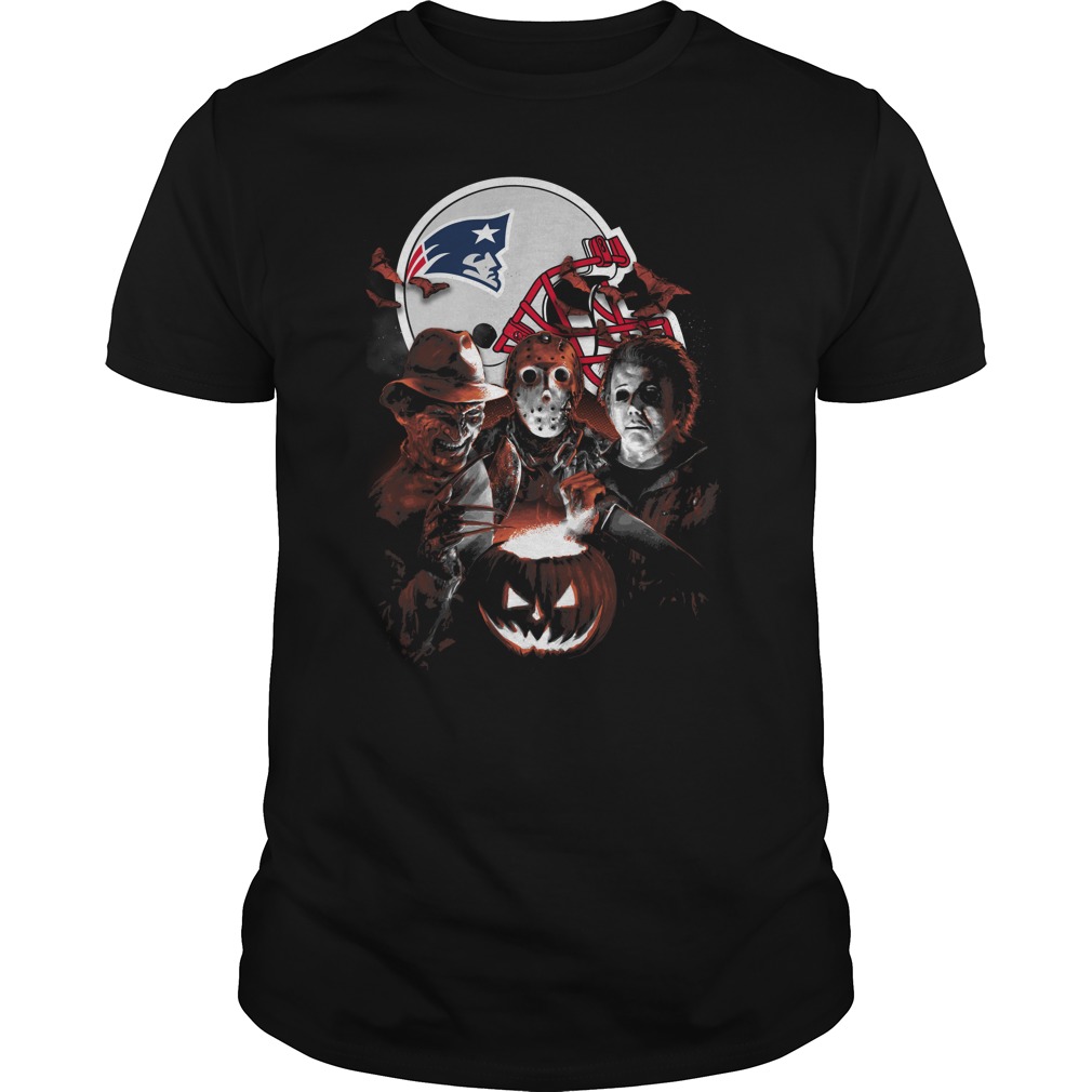 New England Patriots Halloween Scream Team T-Shirt New England Patriots Halloween Scream Team T-Shirt