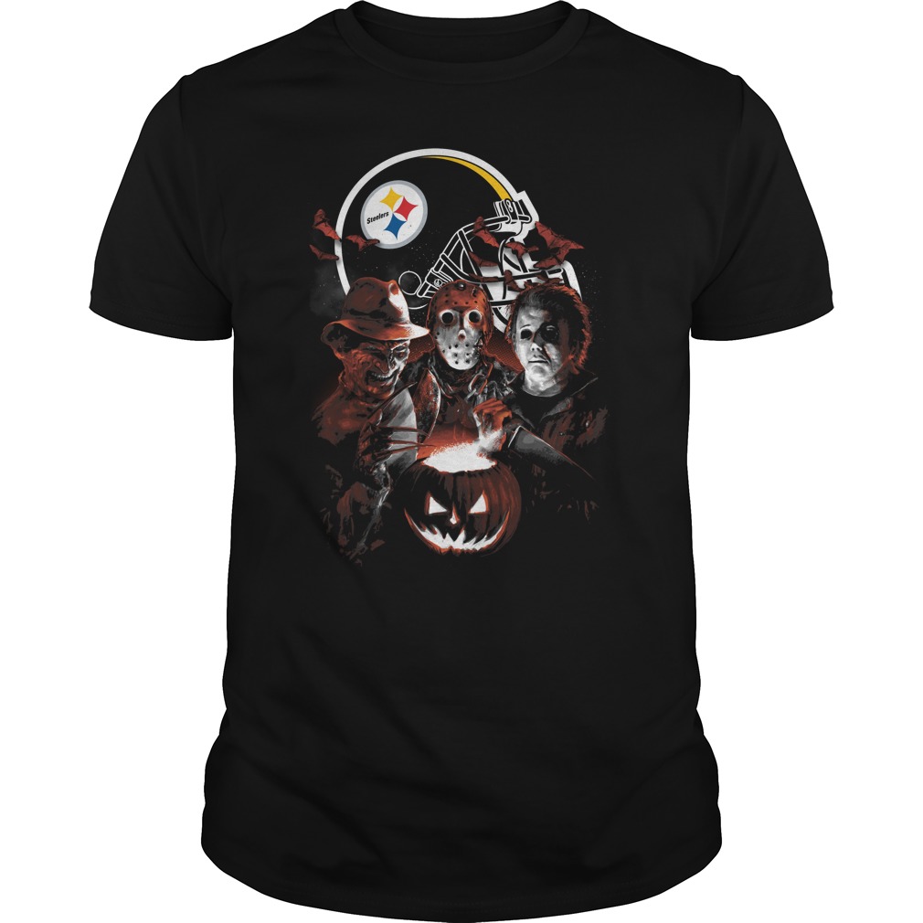 Pittsburgh Steelers Halloween Scream Team T-Shirt Pittsburgh Steelers Halloween Scream Team T-Shirt