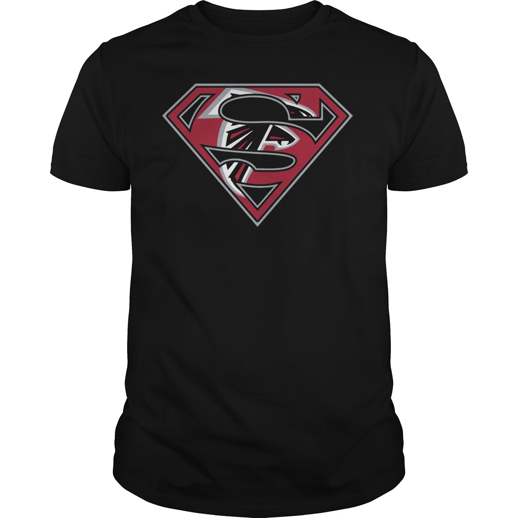 Creepy-Cool Atlanta Falcons Superman Logo Tee Creepy-Cool Atlanta Falcons Superman Logo Tee