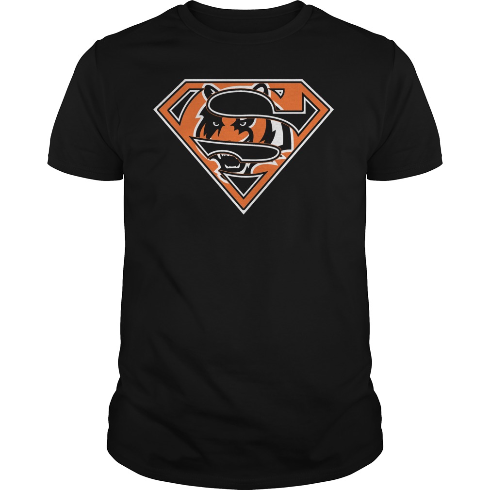 Cincinnati Bengals Superman Logo Halloween T-Shirt Cincinnati Bengals Superman Logo Halloween T-Shirt