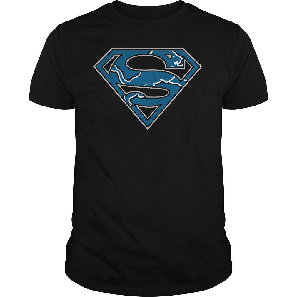 Detroit Lions Superman Logo Halloween T-Shirt