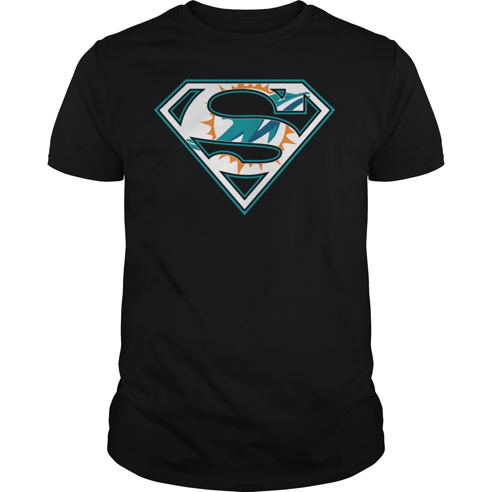 Miami Dolphins Superman Logo Halloween Tee