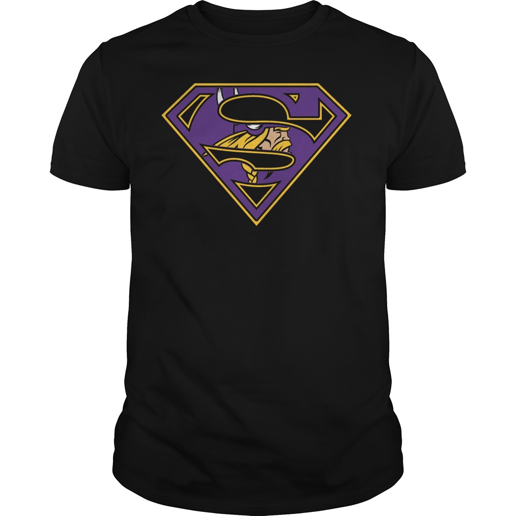 Minnesota Vikings Superman Logo Halloween T-Shirt