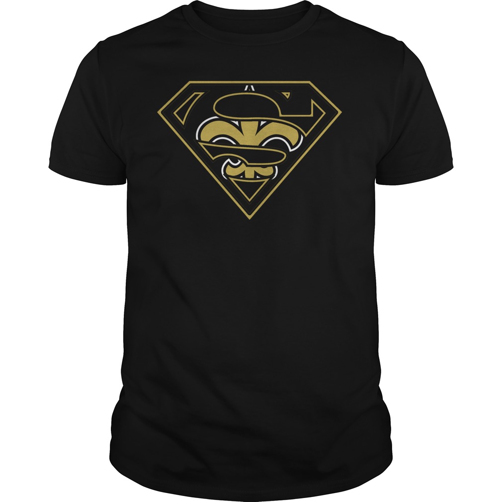 New Orleans Saints Superman Logo Halloween T-Shirt New Orleans Saints Superman Logo Halloween T-Shirt