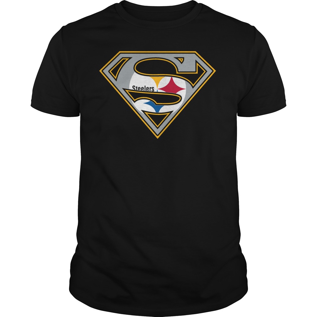 Pittsburgh Steelers Superman Logo Halloween Tee Pittsburgh Steelers Superman Logo Halloween Tee