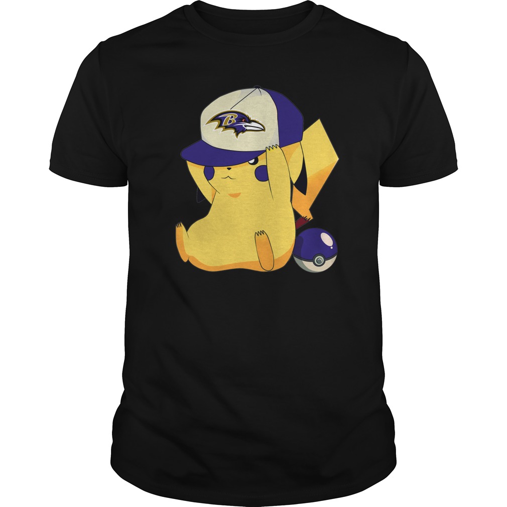 Baltimore Ravens Pikachu Pokémon T-Shirt